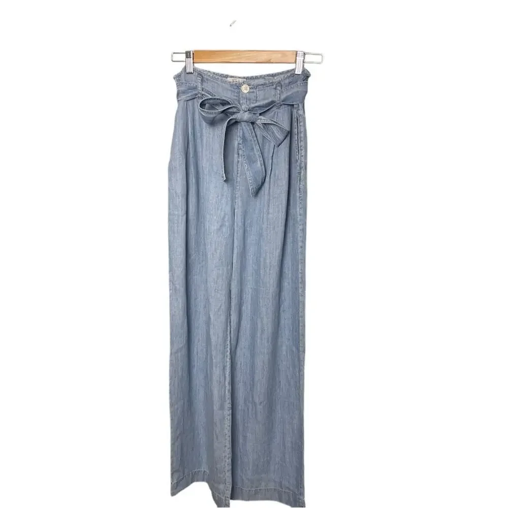REVOLVE Rails Jess Pants, Wide-Leg, Belt tie, Pockets, Beachy, Weekend, Casual S
